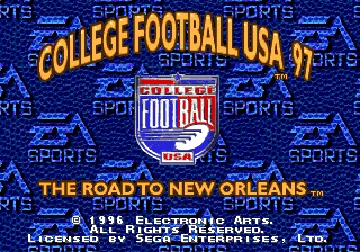 College Football USA 97 (USA) screen shot title